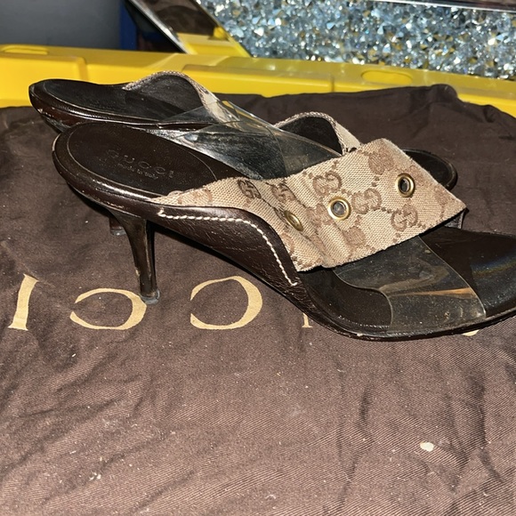 Gucci see through heels size 9 1/2 sandal - Picture 2 of 5